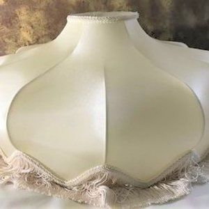 Hand Sewn -  Vintage Frame - Silk Covered - Soft Lined - Custom Lamp Shade